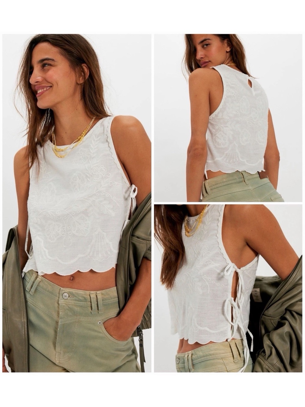 NWOT Free People Faded Gardens tank